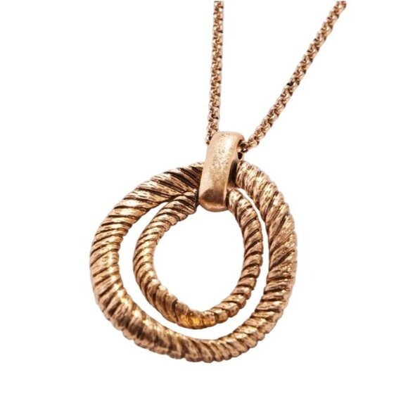 Chico's Gold Tone Adjustable Necklace Art to Wear NEW $49 - Picture 3 of 10